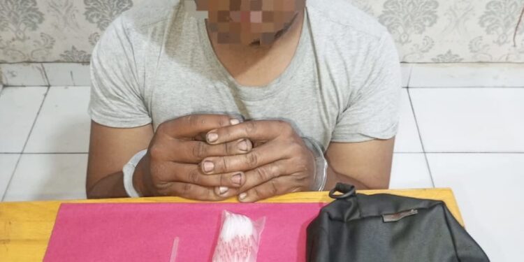 Tim Opsnal Satres Narkoba Polres Siak Amankan Satu Orang Pria Diduga Pelaku Penyalahgunaan Narkotika.