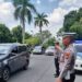 Satgas Kamseltibcarlantas Melaksanakan Patroli dan Gatur di KPU kota dan Provinsi