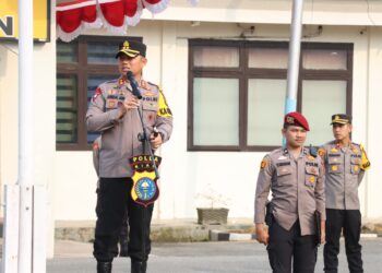 Kapolres Pelalawan AKBP Afrizal Asri, SIK Tekankan Netralitas Kepada Seluruh Personil Polres Pelalawan Saat Pelaksanaan Pilkada Tahun 2024