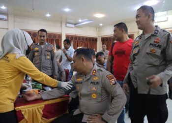 Subsatgas Dokkes Ops Mantap Praja Polres Kuansing Lakukan Pemeriksaan Kesehatan Personel Jelang Pengamanan Pilkada 2024