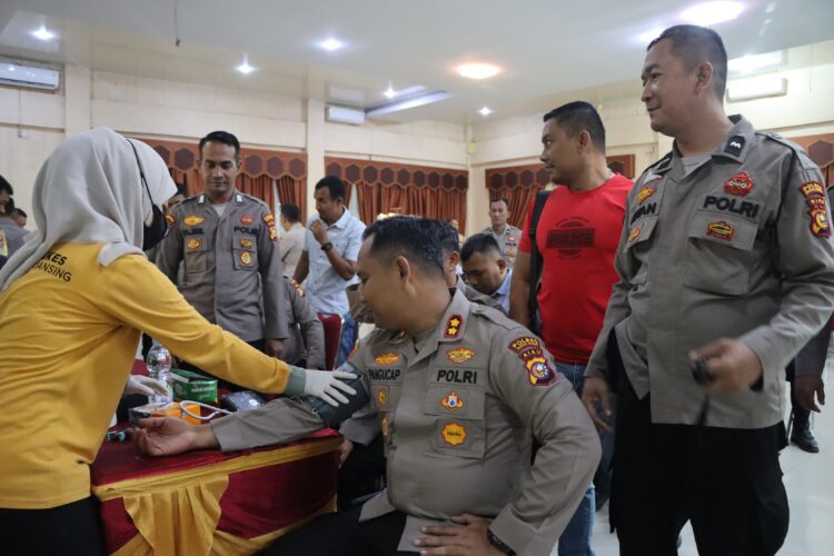 Subsatgas Dokkes Ops Mantap Praja Polres Kuansing Lakukan Pemeriksaan Kesehatan Personel Jelang Pengamanan Pilkada 2024