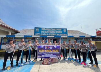 Sat Lantas Polres Kuansing Gelar Bakti Sosial Religi Dalam Rangka Hari Lalu Lintas Bhayangkara Ke-69