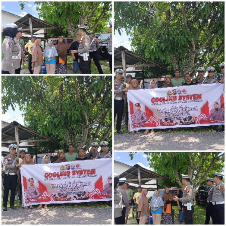 Wujudkan Situasi Kamseltibcar Satuan Satlantas Polres Bengkalis Gelar Giat Cooling System