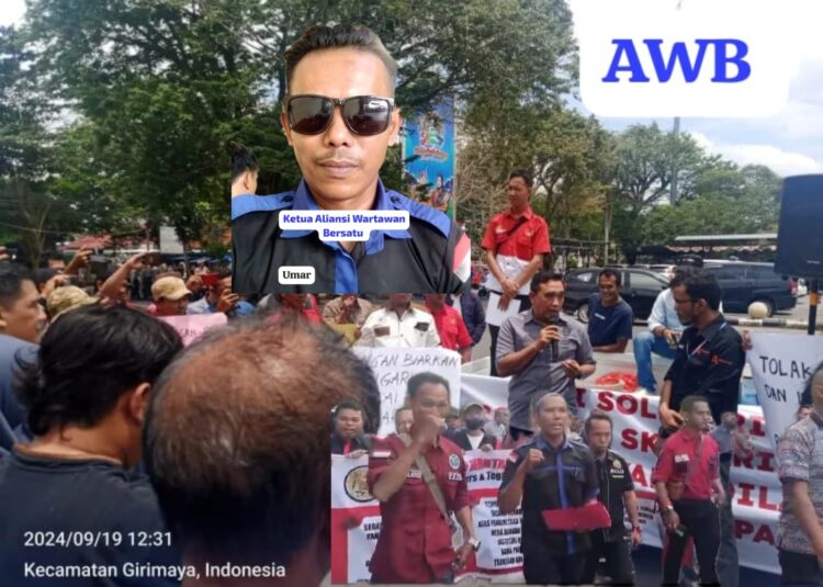 Ketua AWB Indonesia Suport Aksi Solidaritas Peduli Profesi Wartawan” Kajari Pangkalpinang Harus Paham ” Tidak Ada OTT Terhadap Wartawan