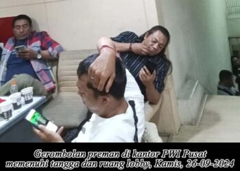 Kantor PWI Pusat Dijaga Gerombolan Bertampang Debt Collector, Siapa Mereka?