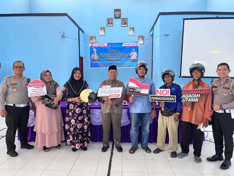 Satlantas Polres Siak Laksanakan Kegiatan Sosialisasi Keselamatan Berlalu Lintas