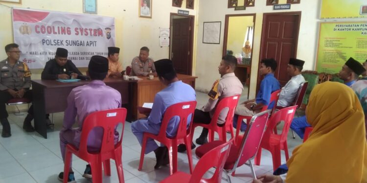 Laksanakan Giat Cooling System Polsek Sungai Apit Imbau Warga Ciptakan Pilkada Damai