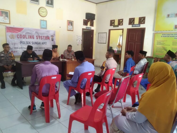 Laksanakan Giat Cooling System Polsek Sungai Apit Imbau Warga Ciptakan Pilkada Damai