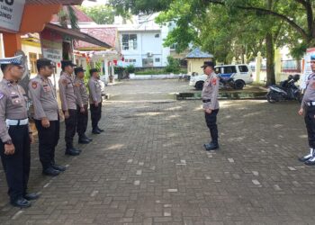 Polres Kuansing Siaga Pengecekan Preventif Pengamanan di Kantor Bawaslu