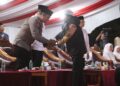 Momen Acara Tabligh Akbar Hari Jadi Kabupaten Pelalawan ke 25″ Kapolres Pelalawan Sampaikan Pesan Kamtibmas Pilkada Damai