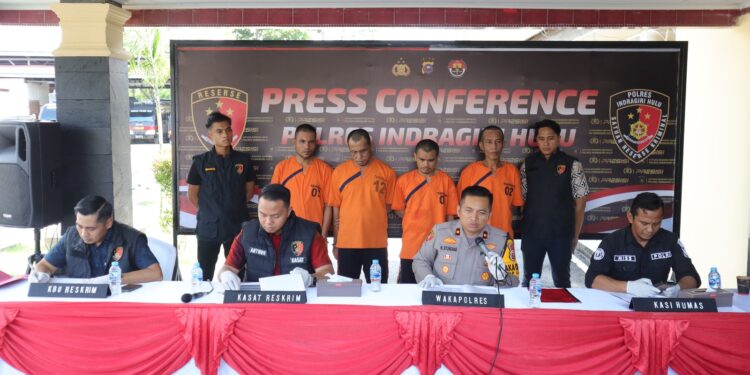 Waspada Upal Sebagai Alat Money Politic, Polres Inhu Gelar Jumpa Pers