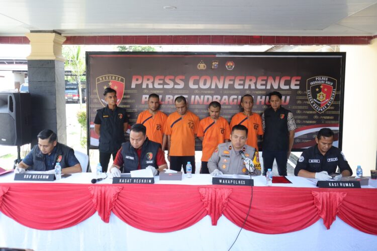 Waspada Upal Sebagai Alat Money Politic, Polres Inhu Gelar Jumpa Pers