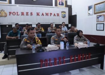 Tim Asistensi Polda riau melaksanakan Asistensi Operasi Mantap Praja Lancang Kuning 2024 di Polres Kampar