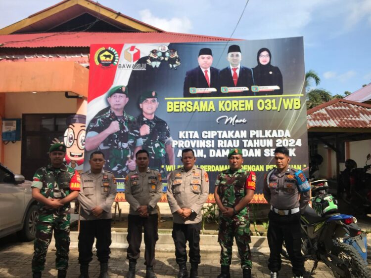 Polres Kuansing Patroli Sinergitas TNI Polri Melalui Monitoring Kantor KPU, Bawaslu dan Gudang Logistik Dalam Rangka Ops Mantap Praja LK 2024