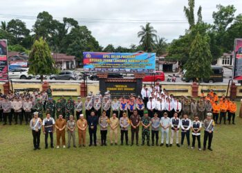 Kapolres Kampar AKBP Ronald Pimpin Apel Gelar Pasukan Ops Zebra Lancang Kuning 2024