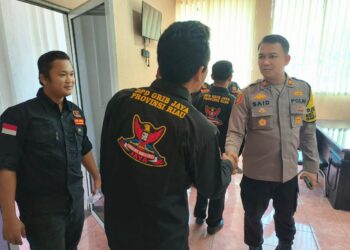 Kapolsek Rumbai Iptu Said Khairul Iman SH,MH Terima Kunjungan DPD Grib Jaya