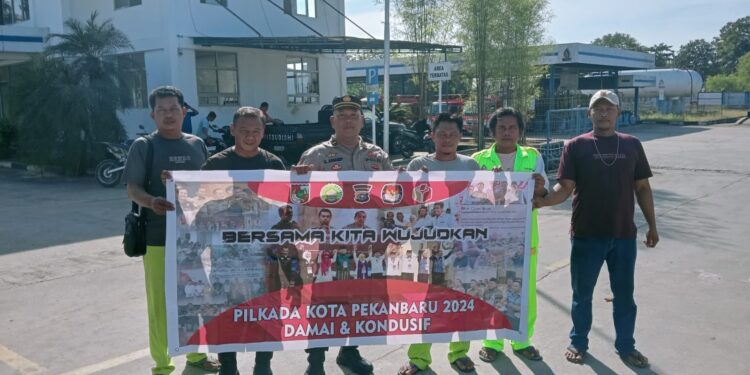 Sambang SPBE PT SINAR RIAU MUDA, Cooling System” Polsek Rumbai Ajak Karyawan Wujudkan Situasi Kondisif Jelang Pilkada serentak 2024