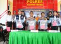 Kapolres Kuantan Singingi Konfrensi Pers Tindak Pidana Kasus Pembunuhan
