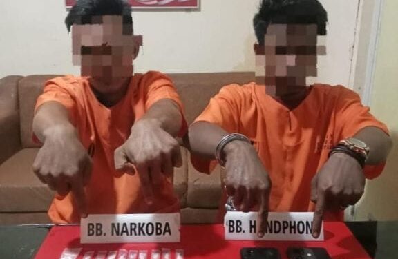 Satres Narkoba Polres Kampar Sikat 2 Pelaku Shabu