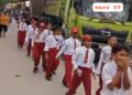 Mobil Dum Truk Tanah Giling Siswa SDN” Puluhan Siswa/i Salembaran 2 Gelar Aksi