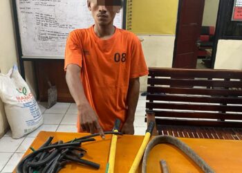 Personil Polres Kuansing Amankan Kampanye Dialogis Pasangan Cabup-Cawabup Pilkada 2024
