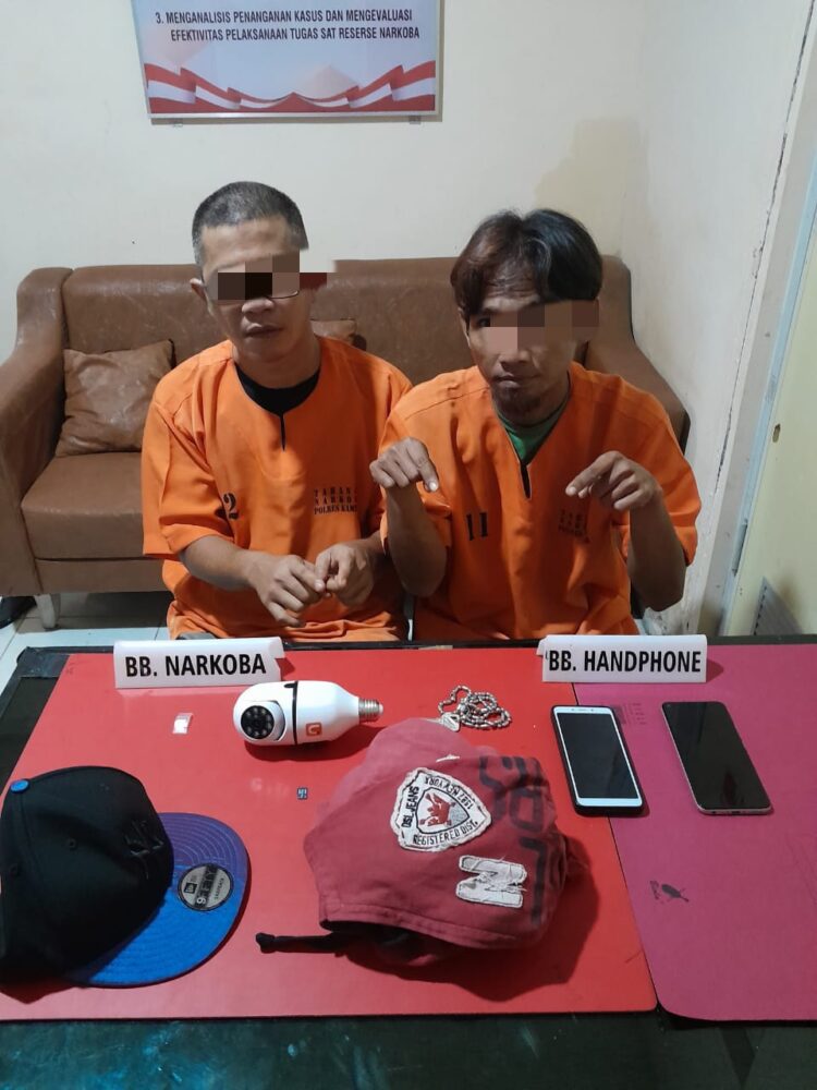 Satresnarkoba Polres Kampar Tangkap Dua Pengedar Shabu di Bangkinang