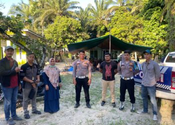 Polsek Singingi PAM Kampanye Tatap Muka Paslon Cabup – Cawabup Pilkada 2024