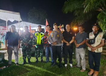 Personil Polres Kuansing Amankan Kampanye Dialogis Pasangan Cabup-Cawabup Pilkada 2024
