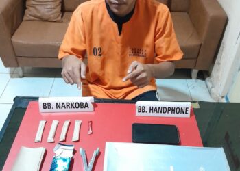 Tim Opsnal Sat Resnarkoba Polres Kampar Tangkap Pelaku dan 5 Paket Daun Ganja Kering