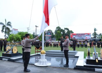 Polres Kampar Gelar Upacara Peringatan Hari Pahlawan Ke 79