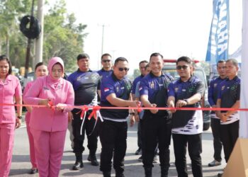 Meriahkan Hari Pahlawan Kopdar Bonsai Polres Siak Bazar Pasar Murah UMKM