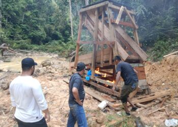Hutan Lindung Bukit Betabuh Saksi Bisu”  Polsek Kuantan Mudik Lakukan Penindakan Terhadap Aktivitas PETI