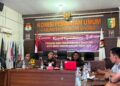 Polres Kuansing Hadiri Rapat Koordinasi Persiapan Debat Publik Pemilihan Bupati dan Wakil Bupati Kuansing Tahun 2024