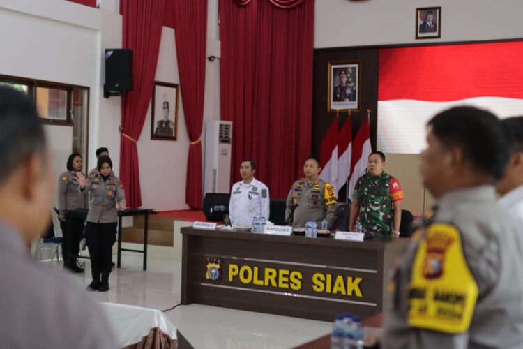 Polres Siak Gelar Rakor Lintas Sektoral Pengamanan Rapat Terbuka Pilkada Serentak dan Distribusi Logistik
