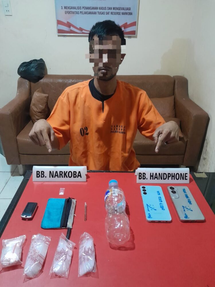 Satresnarkoba Polres Kampar, Kembali Sikat Warga Desa Merangin
