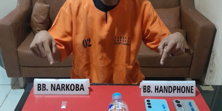 Satresnarkoba Polres Kampar, Kembali Sikat Warga Desa Merangin
