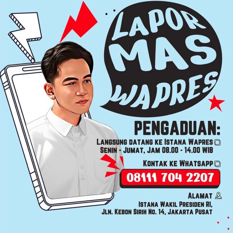 Ketua DPD Tingkat I, Komite Nasional Pemuda Indonesia (KNPI) Provinsi Riau menyambut Baik Pembukaan Posko ‘Lapor Mas Wapres’ oleh Gibran Rakabuming Raka