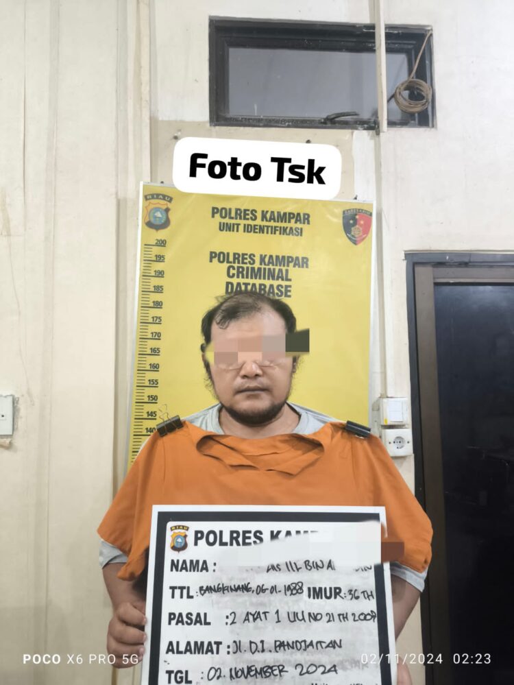 Satreskrim Polres Kampar Tangkap Pelaku Perdagangan Orang