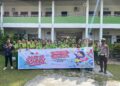 Satlantas Polres Siak bersama Indonesia Safety Driving Center (ISDC) Polda Riau menyambangi beberapa sekolah di Tualang