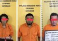 Tim Gabungan Narkoba Polres Indragiri Hulu (Inhu) Berhasil Tangkap Tiga Orang Dalam Operasi Penggerebekan Narkoba di Kampung Teleng, Air Molek I