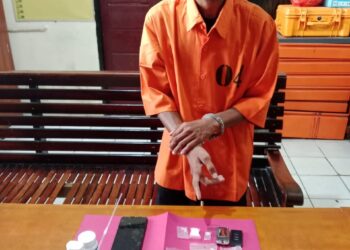 Polsek Tapung Ciduk Pengedar Sabu di Desa Air Terbit