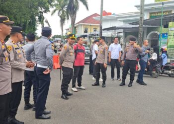 AKBP Pangucap Pimpin Pengamanan Kampanye Rapat Umum Paslon Cabup-Cawabup