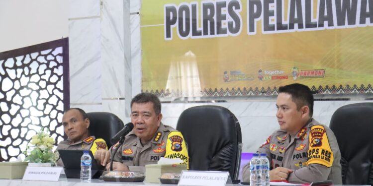 Irwasda Polda Riau Lakukan Pengecekan Kesiap Siagaan Polres Pelalawan Jelang Pilkada 2024