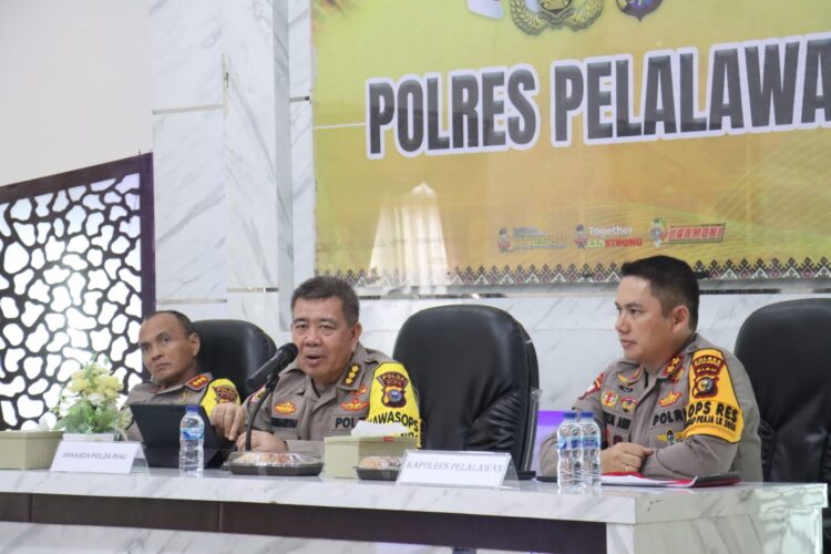 Irwasda Polda Riau Lakukan Pengecekan Kesiap Siagaan Polres Pelalawan Jelang Pilkada 2024
