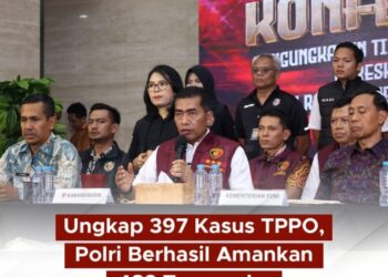 Ungkap 397 Kasus TPPO” Polri Berhasil Tangkap 482 Tersangka