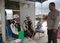 Kanit Binmas Polsek Rumbai Monitoring Kamtibmas dan Sambangi SATPAM PT HKI