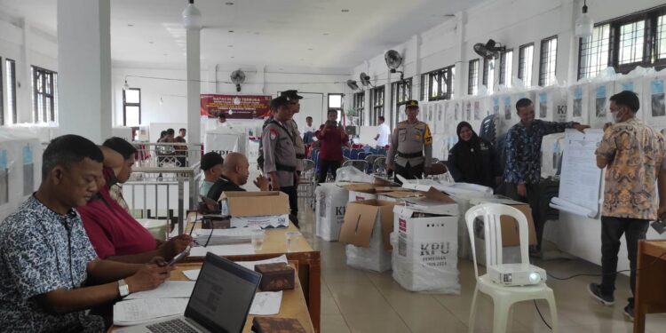 Pengamanan Pleno Pilkada tahun 2024 Resmi di Tutup