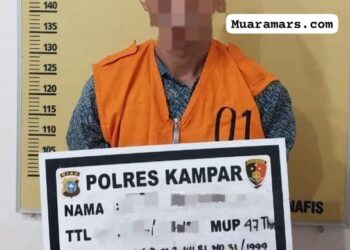 Korupsi Dana Desa Rp 1,4 Miliar”  Tipidkor Polres Kampar Tangkap Mantan Kades Deras Tajak