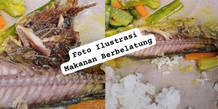Gawat,,,!!! Belatung Hiasi Makanan Karyawan PT IKPP Perawang