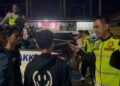 Satlantas Polres Kampar Berhasil Bubarkan Balap Liar di Gerbang Tol Bangkinang, 9 Kendaraan Diamankan!